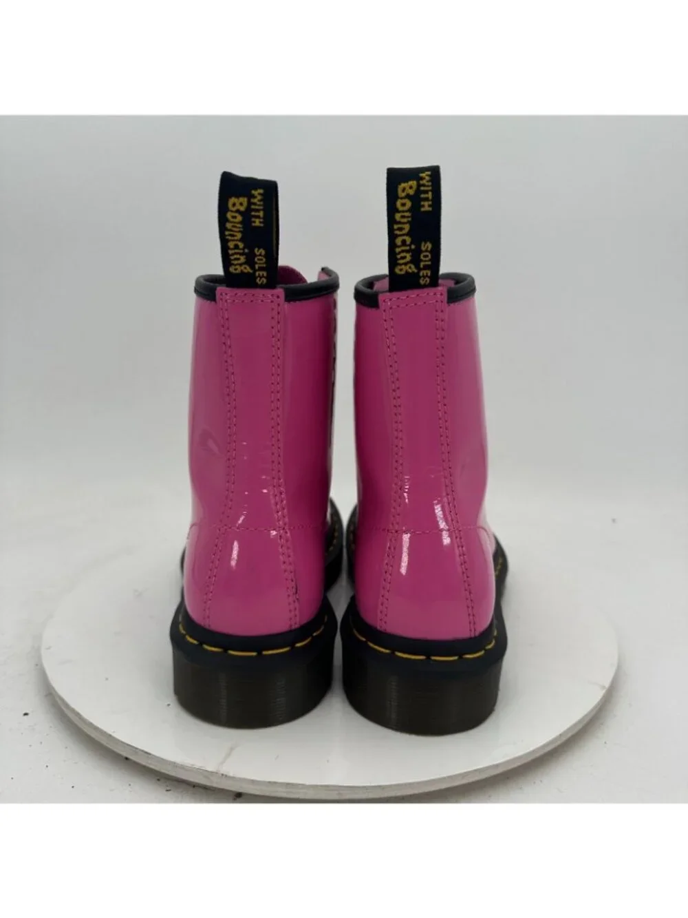 Dr. Martens Women Size 6 Men 5 Hot Pink Leather 8 Hole Lace Up Combat Boot